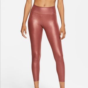 Nike Metallic Yoga Pants NWT